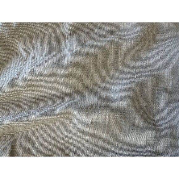 Wilfred Aritzia Linen Blend Button Fly Cropped Trouser Pants Gray Size 4 - Picture 8 of 9